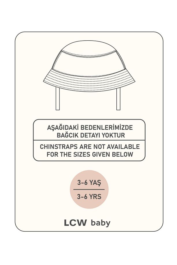 ERKEK BEBEK %100 PAMUKLU BUCKET ŞAPKA - 3