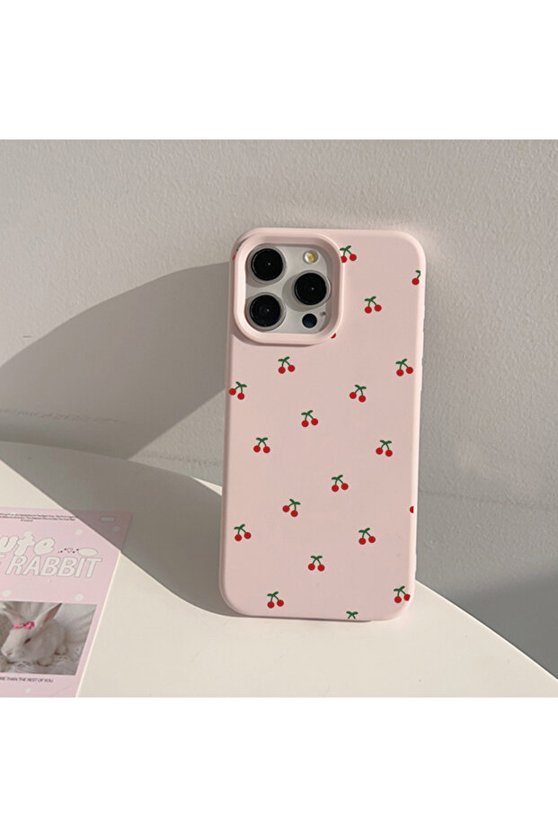 Shockproof Premium Cherry Pattern Phone Case for iPhone 13/14 - 1