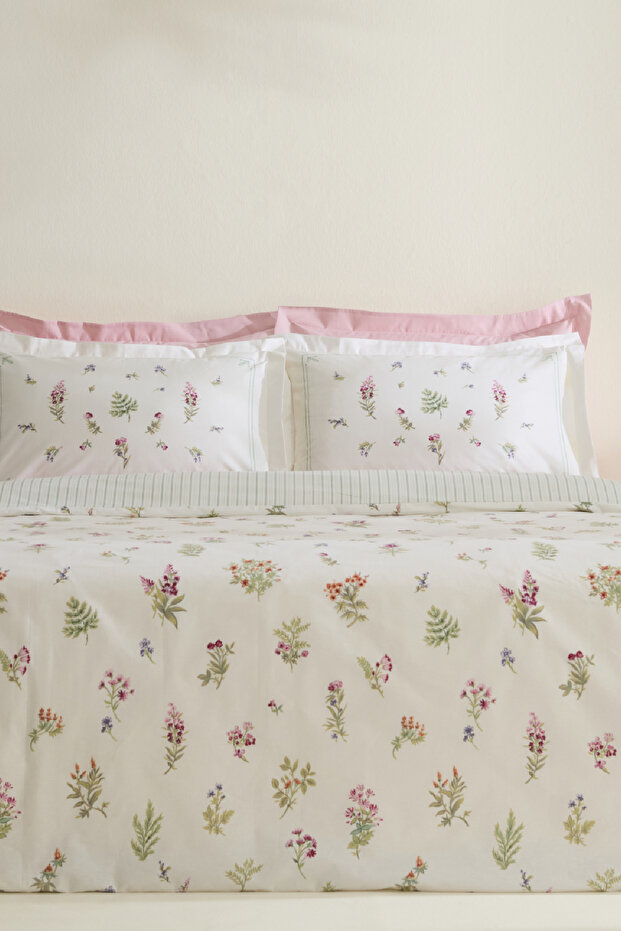 Le Mans 100% Cotton Double Duvet Cover Set Pink