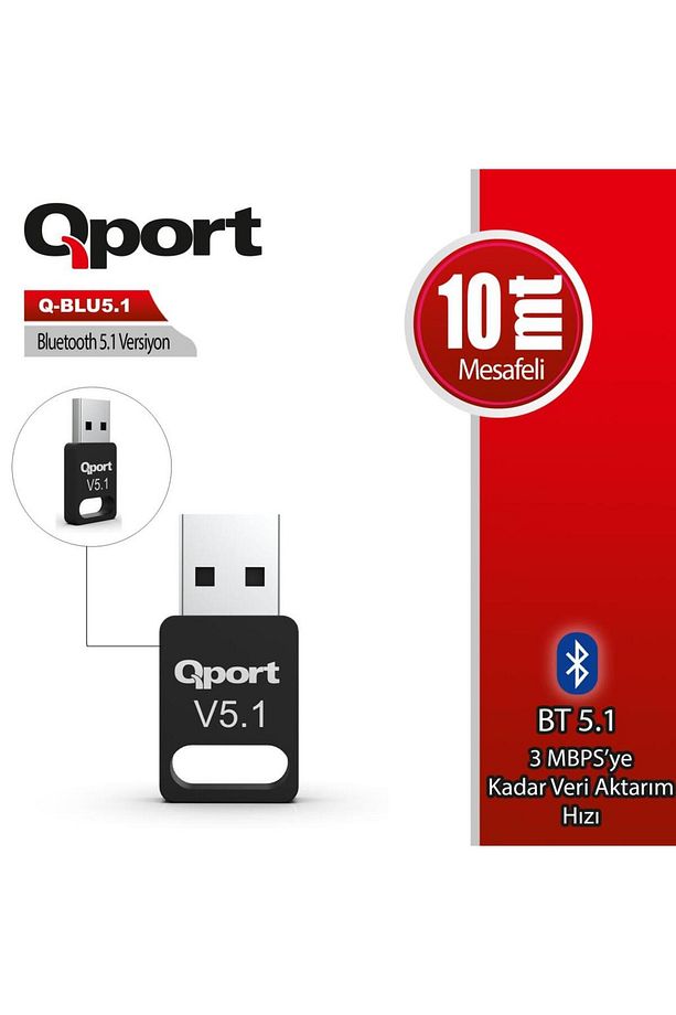 Q-blu5.1 Bluetooth 5.1 Usb Adaptör - 1