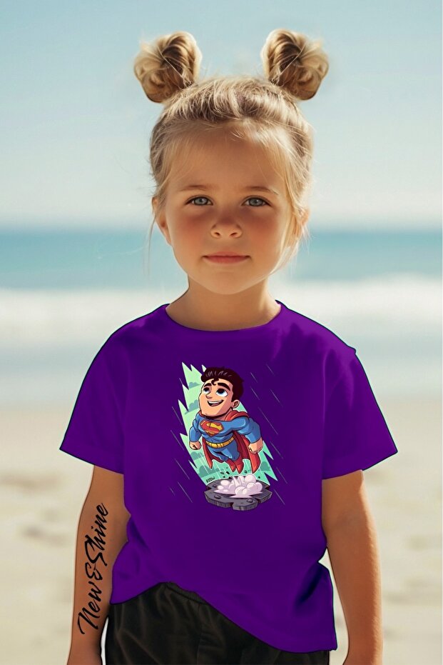 Superman Printed Oversize Kids T-Shirt