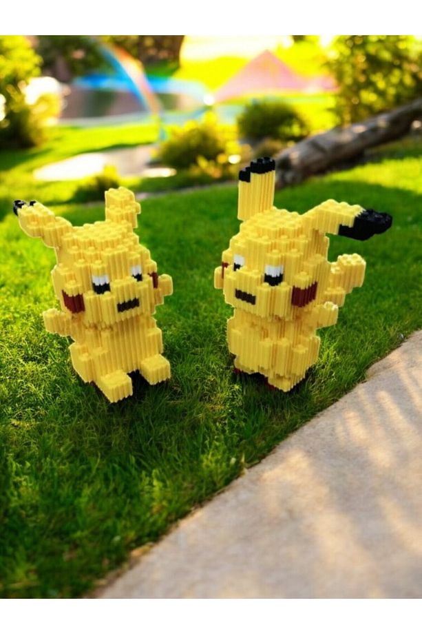 - Bricks Pikachu Pokemon 3d Yapboz Puzzle Yapı Oyuncakları - 2