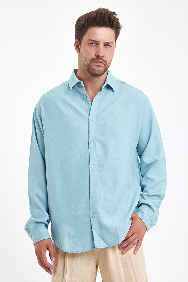 Oversize Erkek Gömlek - 4