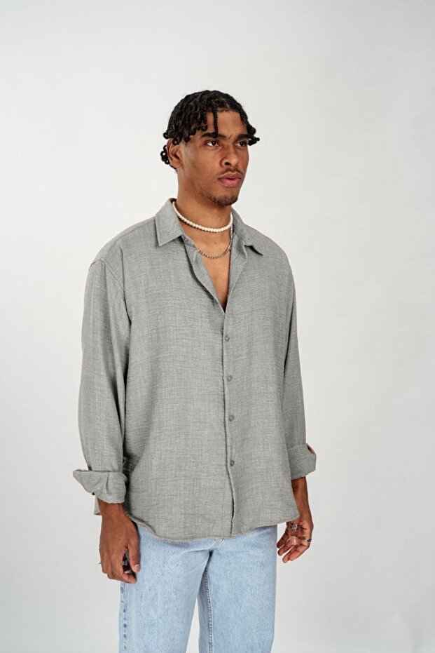 Koszula męska Sofia Linen Oversize - 3