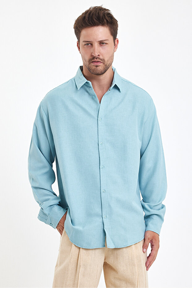 Oversize Erkek Gömlek - 3