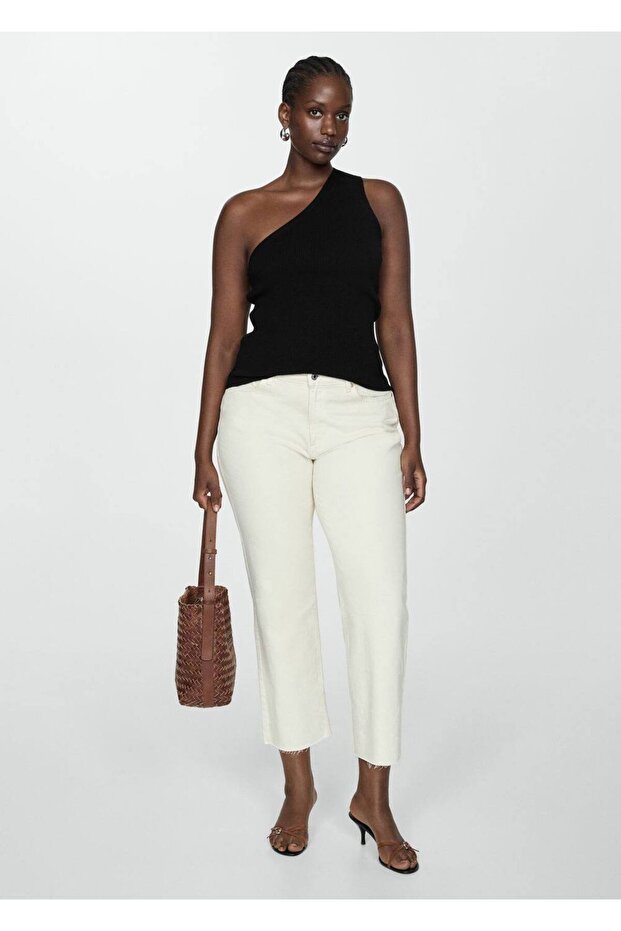 Düğümlü asimetrik bluz - 8