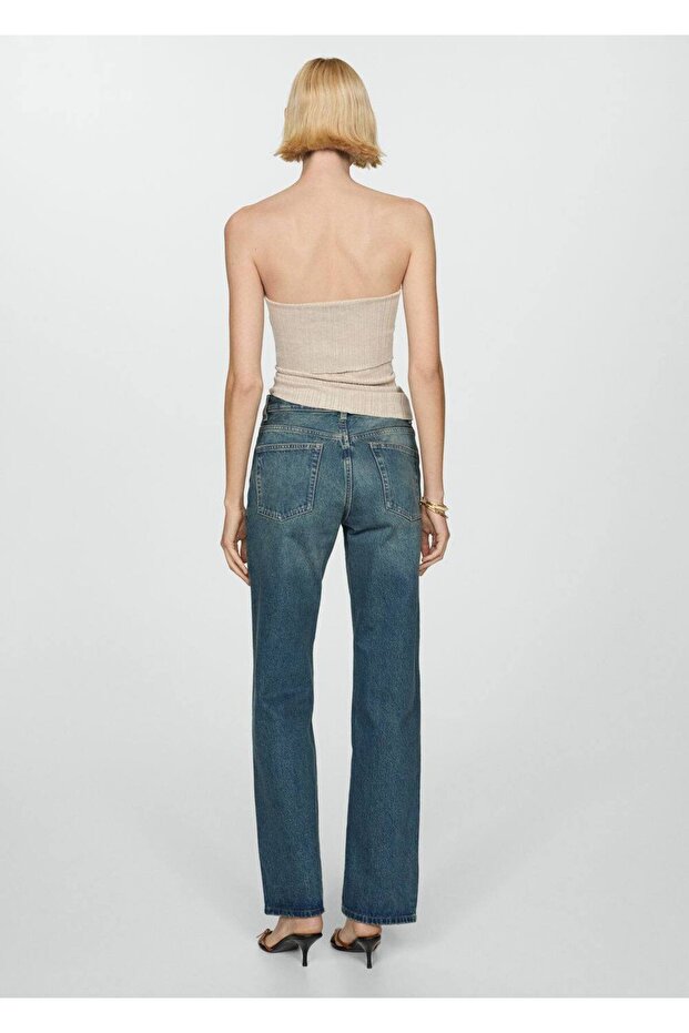 Straplez triko bluz - 4