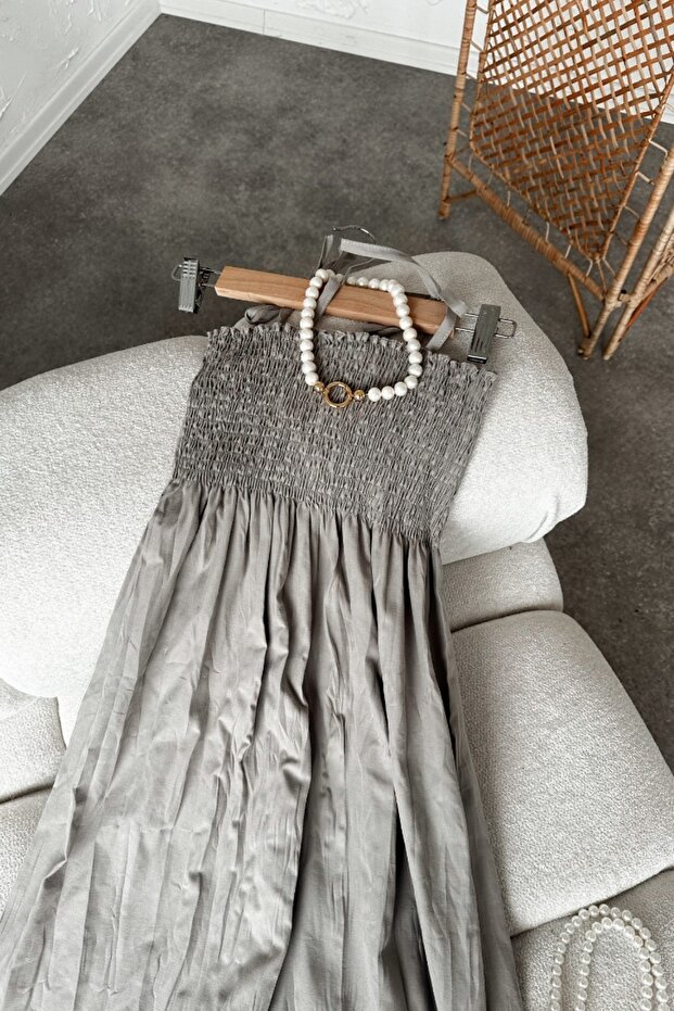 Ceashe Gri Elbise - 3