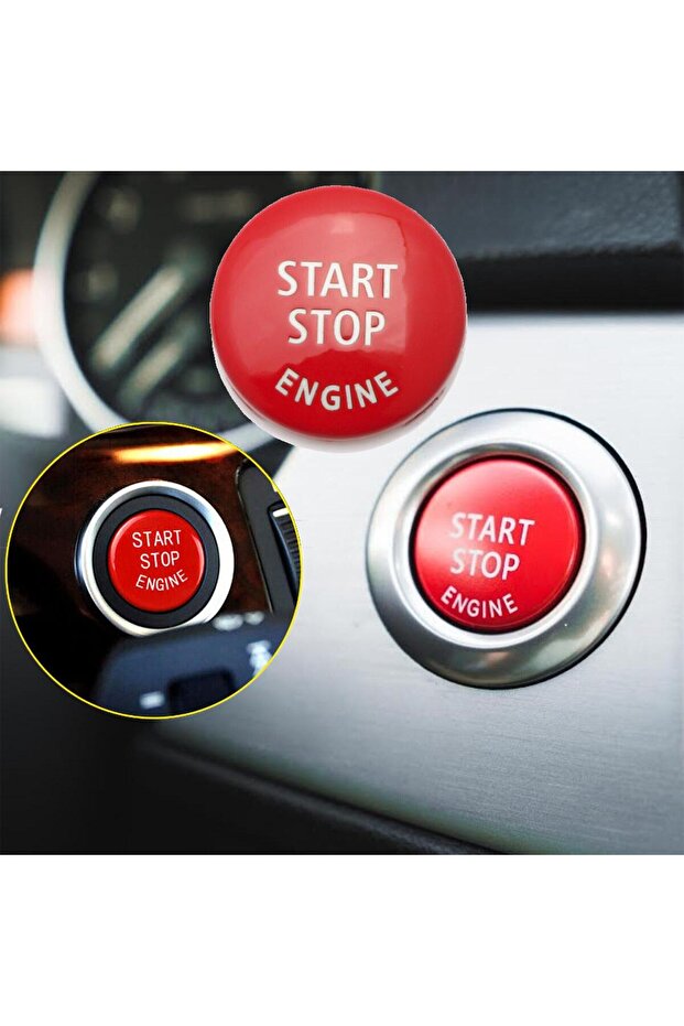 Bmw E60 E90 E84 E70 E71 E72 Start Stop Düğme Kapağı Kırmızı - 1