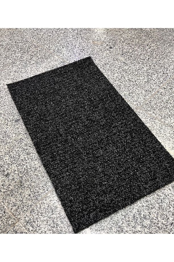 Gri kıvırcık Paspas İş Yeri Paspası, kapı önü paspası, apartman giriş paspası Su Emici - 4