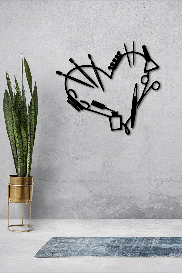 Kuaför - Nail Art Temalı Dekoratif Tablo - 2