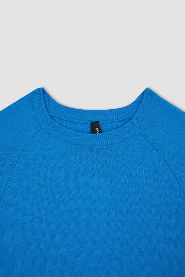 Regular Fit Bisiklet Yaka Basic Düz Triko Kazak I6913az23wn - 6