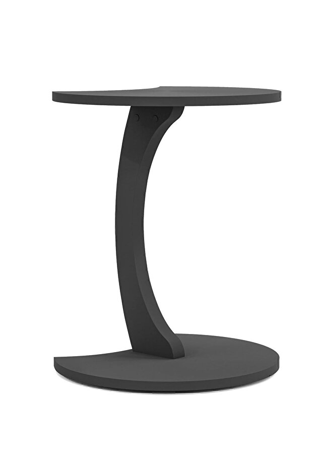 Wheeled Side Table - Jet - Gray - 5