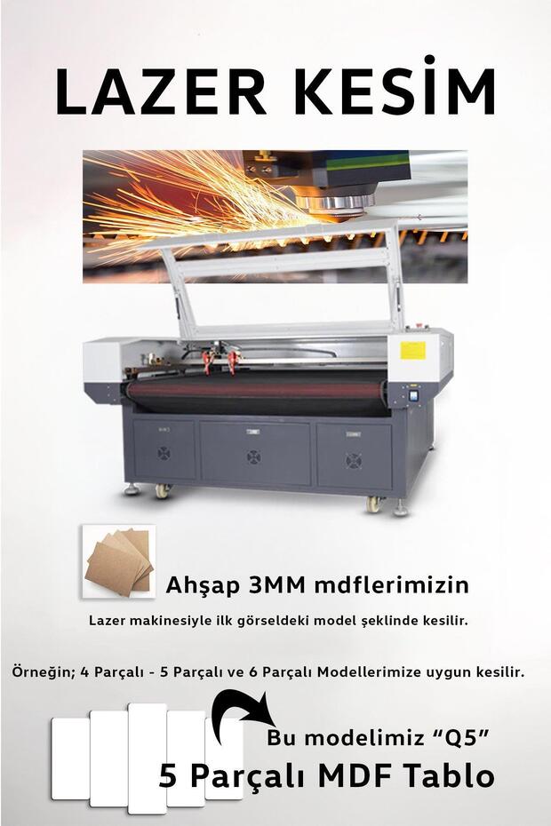 BMW M5 E60 2005 - 5 Parçalı Araba Tablo - 4