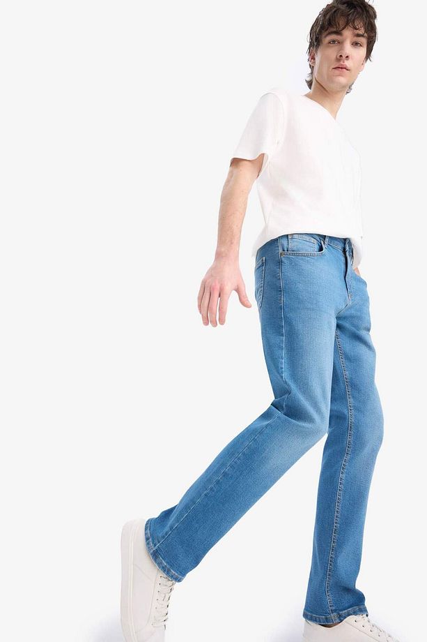 Sergio Regular Fit Normal Kalıp Normal Bel Boru Paça Jean Pantolon E7024AX25SP - 3