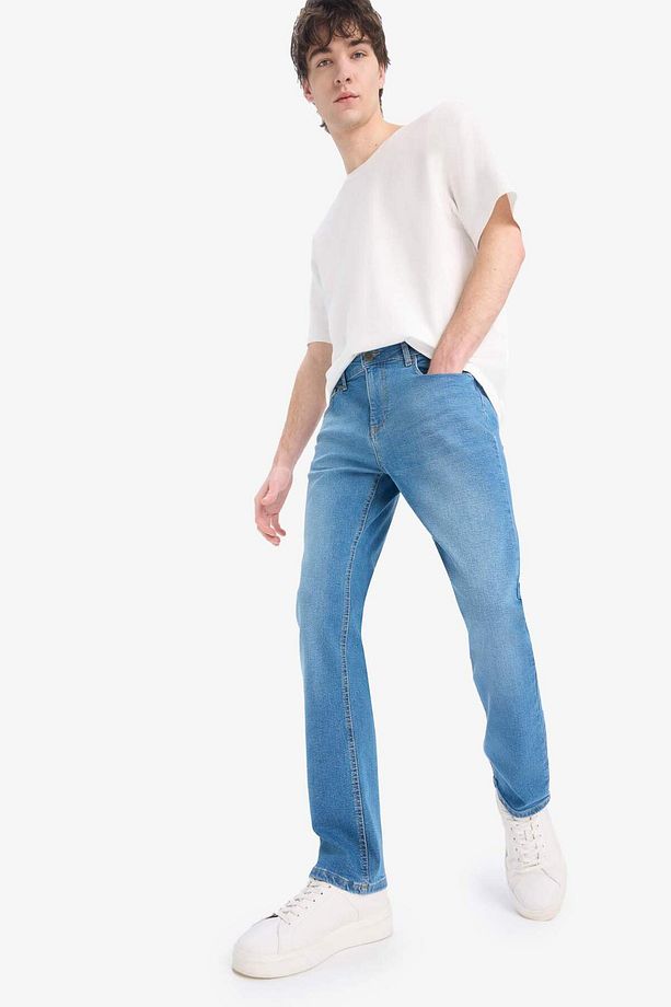 Sergio Regular Fit Normal Kalıp Normal Bel Boru Paça Jean Pantolon E7024AX25SP - 4