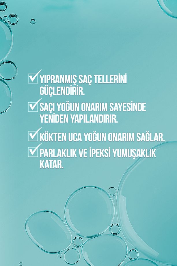 Keratin & Argan Onarıcı Saç Bakım Maskesi 300 Ml - Yıpranmış Ve Hasar Görmüş Saçlar Botoks Etkili - 6