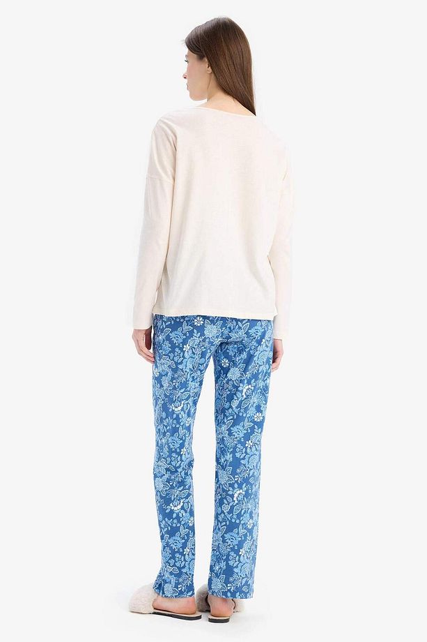 Pijama Takımı Uzun Kollu Üst Esnek Belli Uzun Alt-fall In Love E4848ax25sp - 6