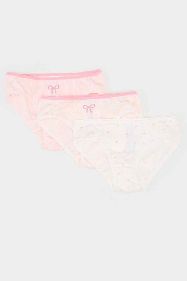 Kız Çocuk Desenli 3'lü Slip Kğlot E7069a825sp - 1