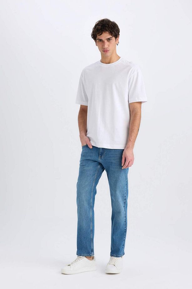 Sergio Regular Fit Normal Kalıp Normal Bel Boru Paça Jean Pantolon E8505AX24WN - 4
