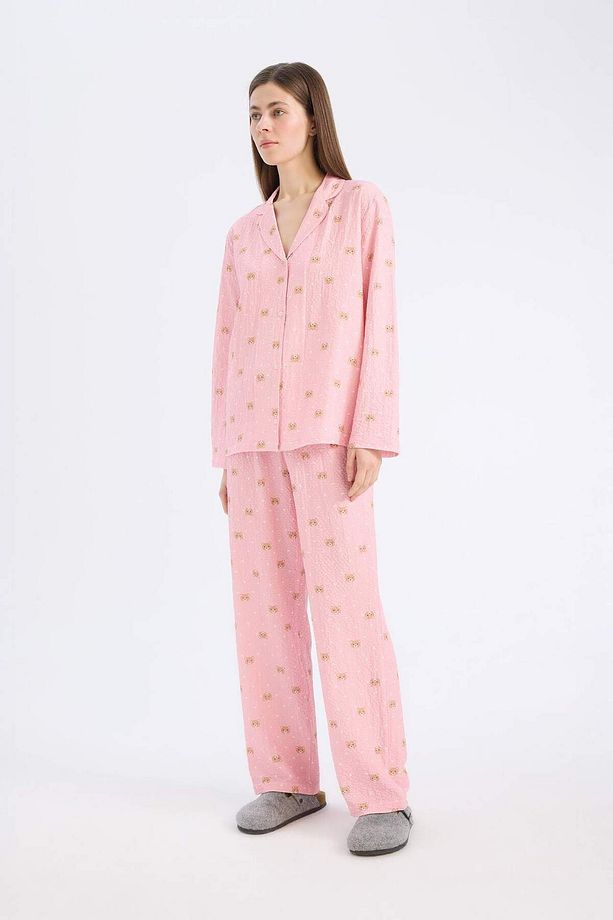 Uzun Boy Dokuma Pijama Altı-fall In Love E5773ax25sp - 4