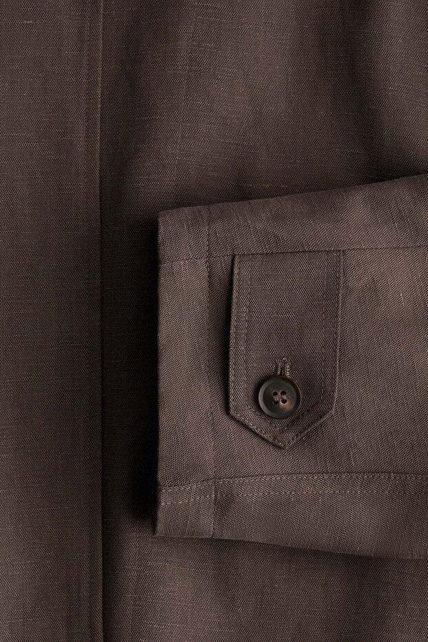 سترة كبيرة الحجم من مزيج الكتان - 6