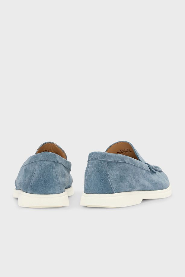 Logolu Süet Loafer Ayakkabı Erkek AYAKKABI 50543083 460 - 5