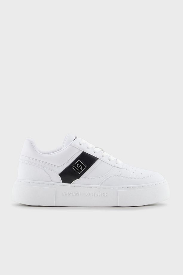 Armani Exchage Logolu Şerit Detaylı Kalın Taban Sneaker Ayakkabı AYAKKABI - 1