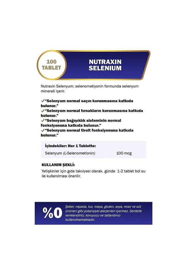 Selenium 100 Mcg 100 Tablet- - 8