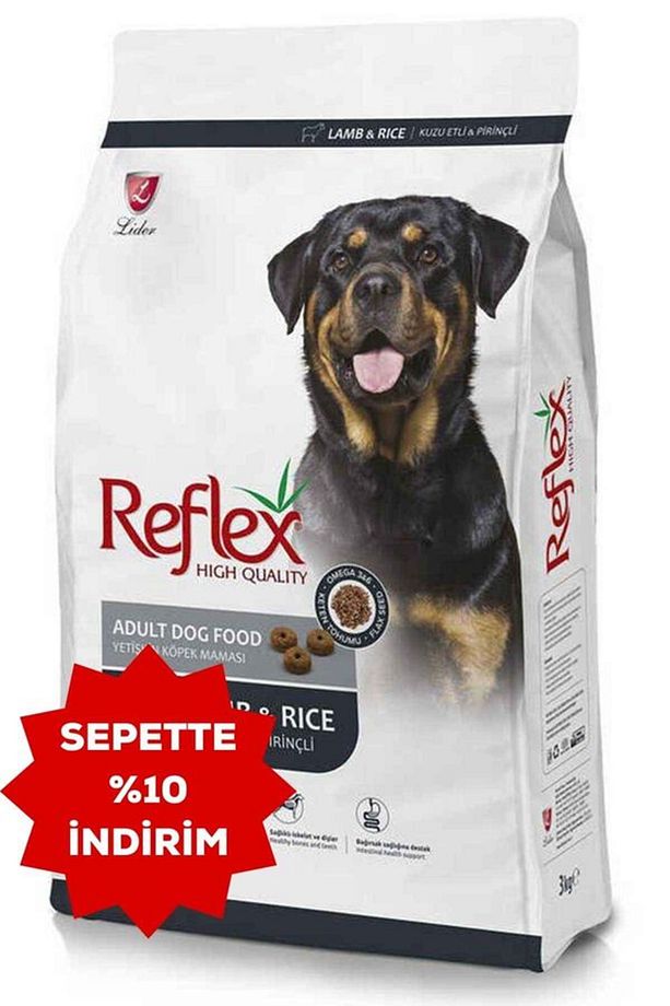 Elite Reflex Kuzu Eti ve Pirinçli Yetişkin Köpek Maması 3kg - 1