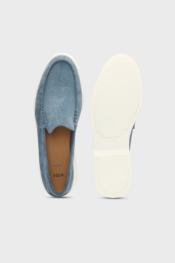Logolu Süet Loafer Ayakkabı Erkek AYAKKABI 50543083 460 - 4