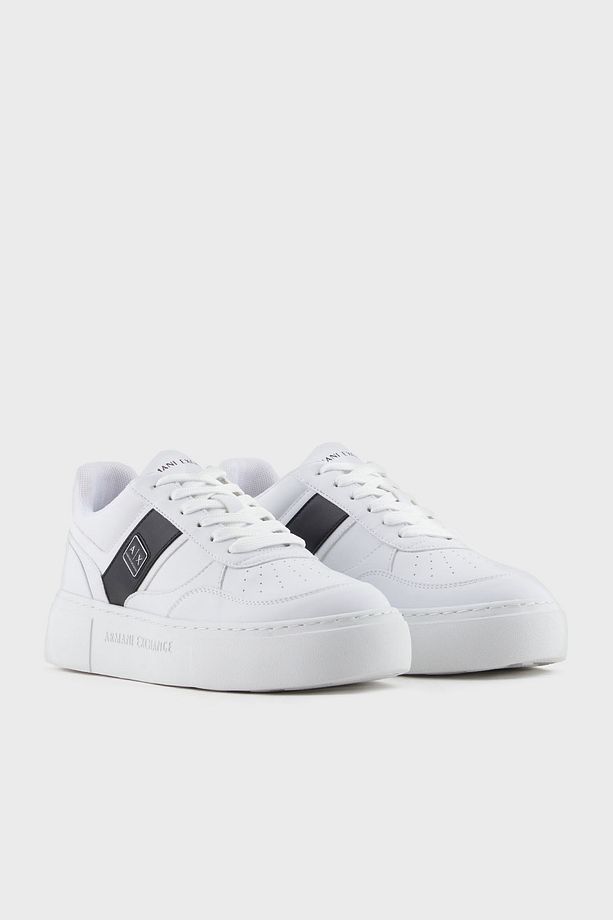 Armani Exchage Logolu Şerit Detaylı Kalın Taban Sneaker Ayakkabı AYAKKABI - 2