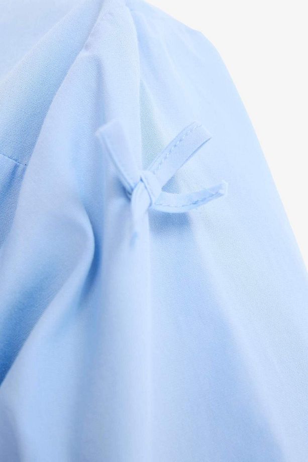 Regular Fit Desneli Poplin Uzun Kollu Gömlek Tunik F2724AX25SP - 6