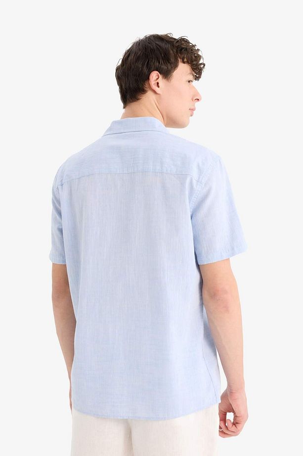 %100 Pamuk Regular Fit Kısa Kollu Gömlek F0228ax25sp - 6