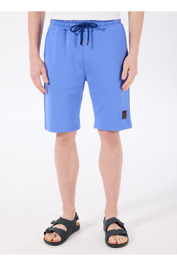 D4SM-SHT3221 Mavi Standart Erkek Sweat Şort - 3
