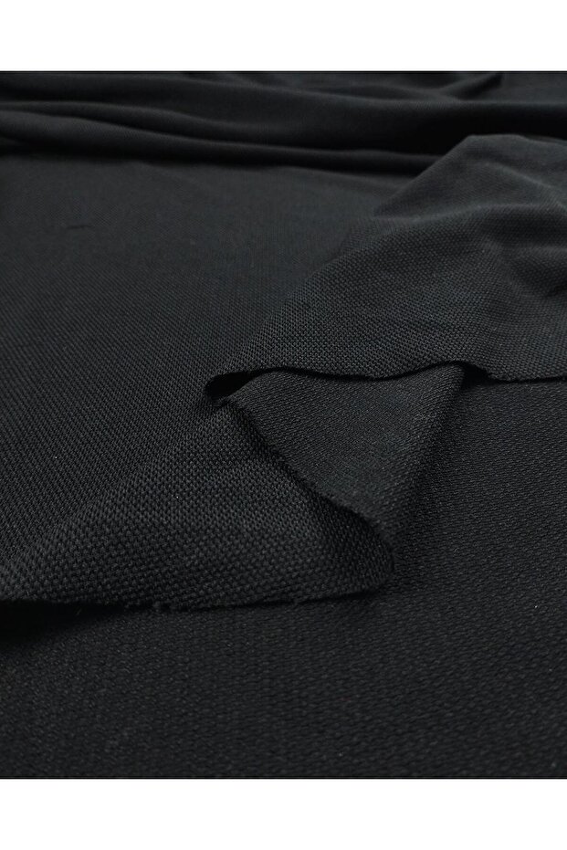 Black Color Combed Jersey Inter Knitted (Width 145 cm X Length 200 cm)