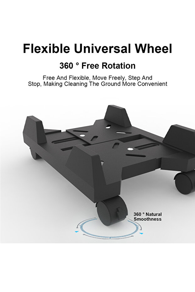 حامل برج وحدة المعالجة المركزية للكمبيوتر المحمول، حامل وحدة تحكم الكمبيوتر القابل للتعديل للمكتب المنزلي - 8