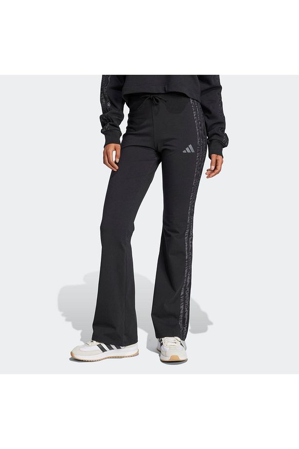 Essentials 3-Stripes Print Cotton Leggings - 1