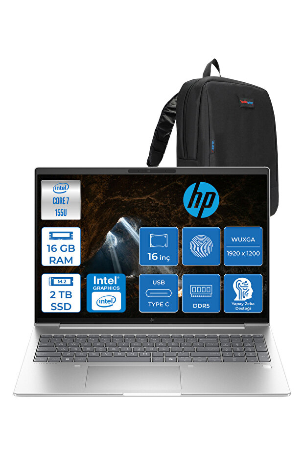 Elitebook 660 G11 Ultra 7 155U 16GB Ddr5 2tb SSD 16" Wuxga 300NITS IPS Freedos 9C004EAF03 +ZETTACNT - 1