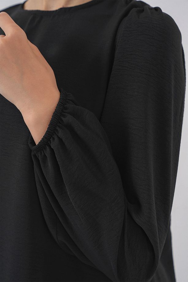 Kadın Ayrobin Tunik Pantolon Alt Üst Takım 6712 - Siyah - 5