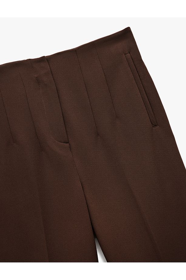 Regular Fit Yüksek Bel Cigarette Pantolon - 6