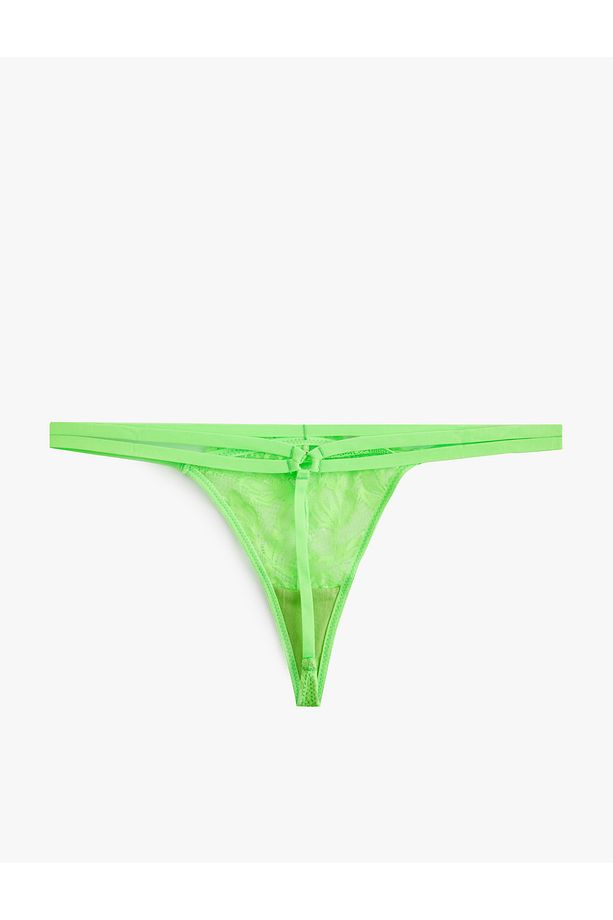 Standart Bel Dantelli String Külot - 5