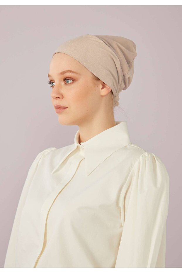 MESHED SEAMLESS FLAT BONE BEIGE - 2