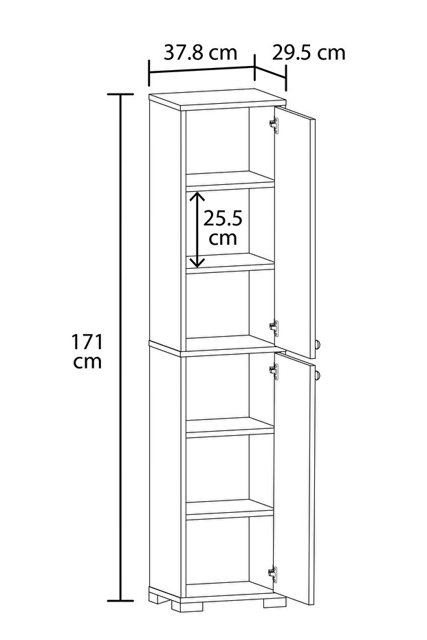 Mercan Çok Amaçlı Dolap - 3