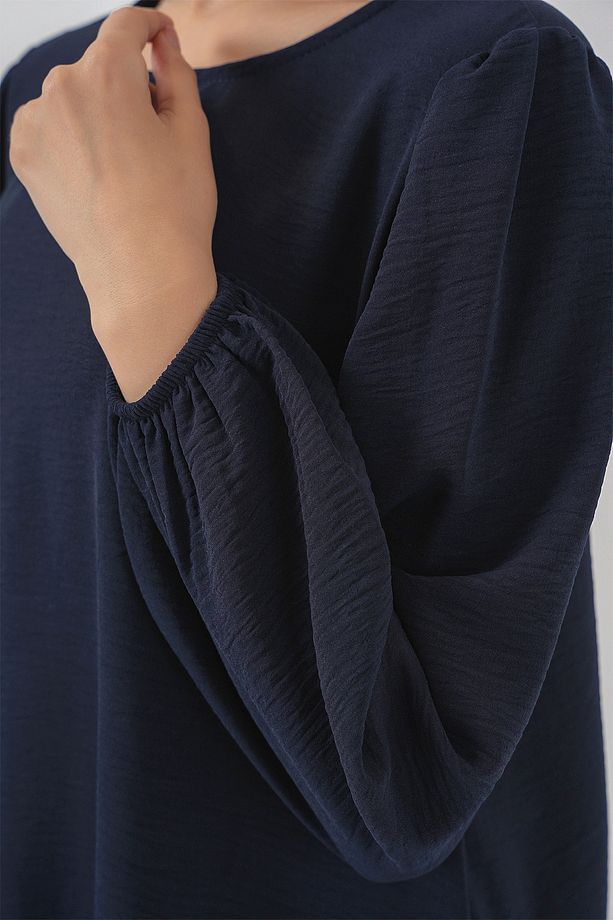 Kadın Ayrobin Tunik Pantolon Alt Üst Takım 6712 - Lacivert - 5