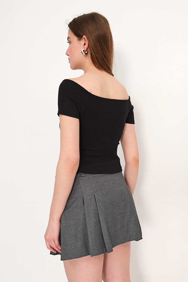 Kısa Kollu Basic T-shirt P0234 - 5