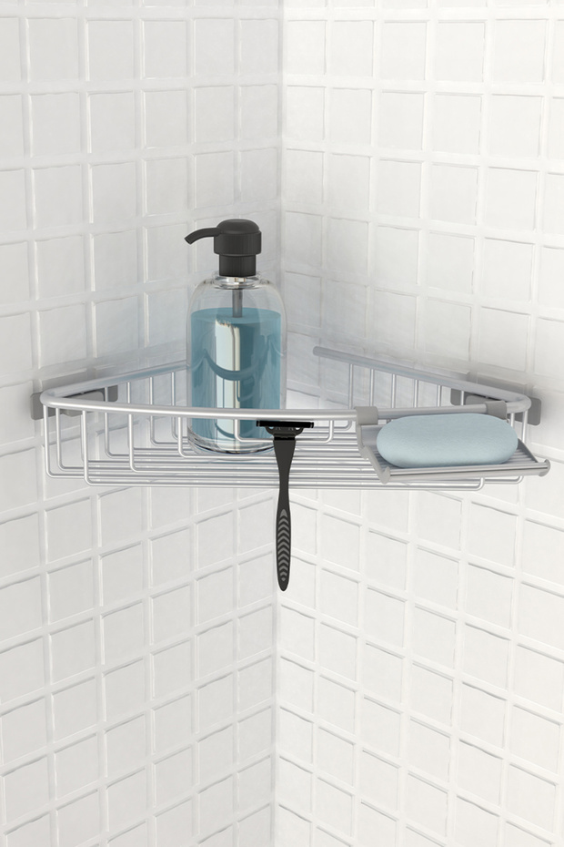 Paloma Stainless Aluminum Bathroom Shelf Single - Matte Anodized