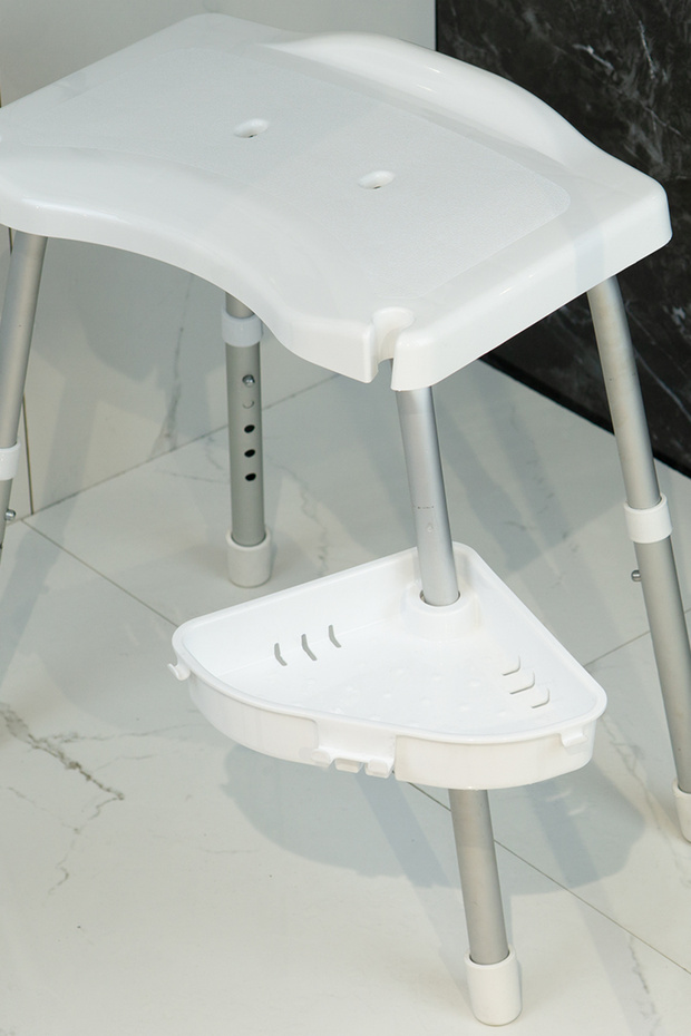 Apollo Duşlu Banyo Taburesi-Beyaz - 4