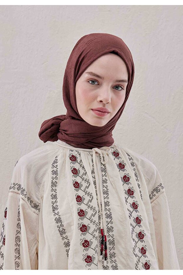 Bambu Şal Kızılcık - 3