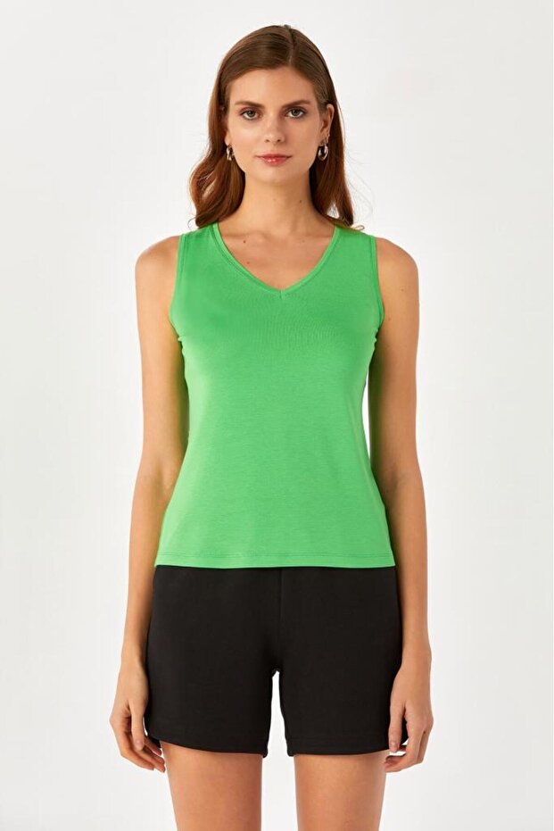 V Yaka Kolsuz Basic Bluz 024-1043 - 3